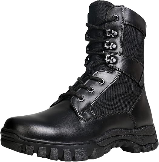 ミリタリーブーツ ブラック 27.5センチ Amazon | 軽量 ブーツ メンズ ミリタリーブーツ レースアップブーツ